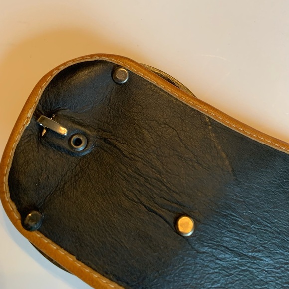 Tan suede and leather belt - Picture 5 of 8